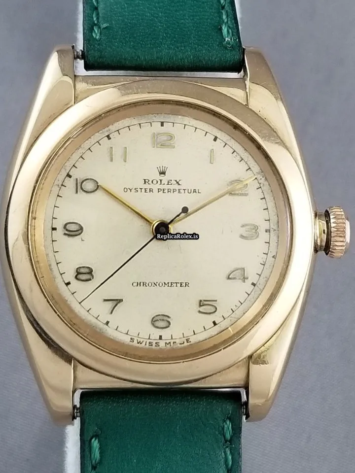 Epic Clone Rolex Bubble Back 3131 A296 Automatic Movement 32x35x39mm Rose Gold Case Mens/unisex Watch