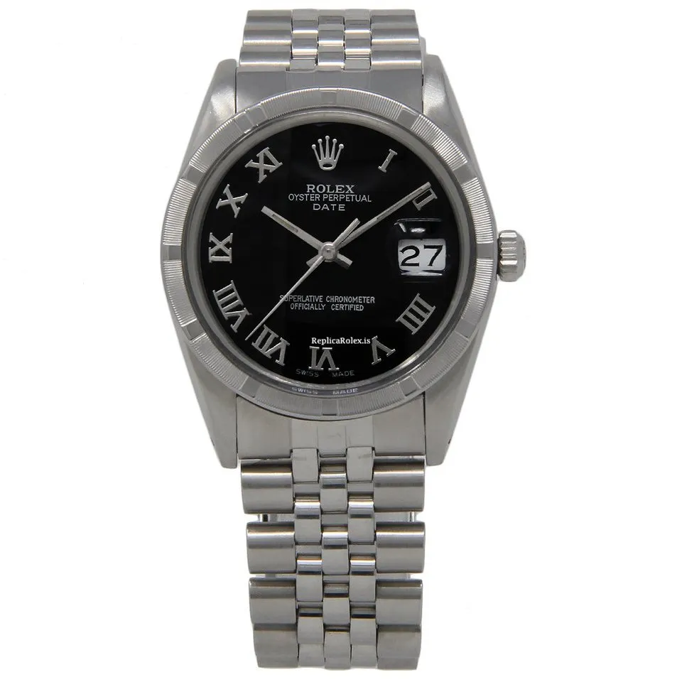 Excellent Imitation Rolex Oyster Perpetual Date 15010 Automatic Movement 34mm Steel Case Womens Watch - Image 2