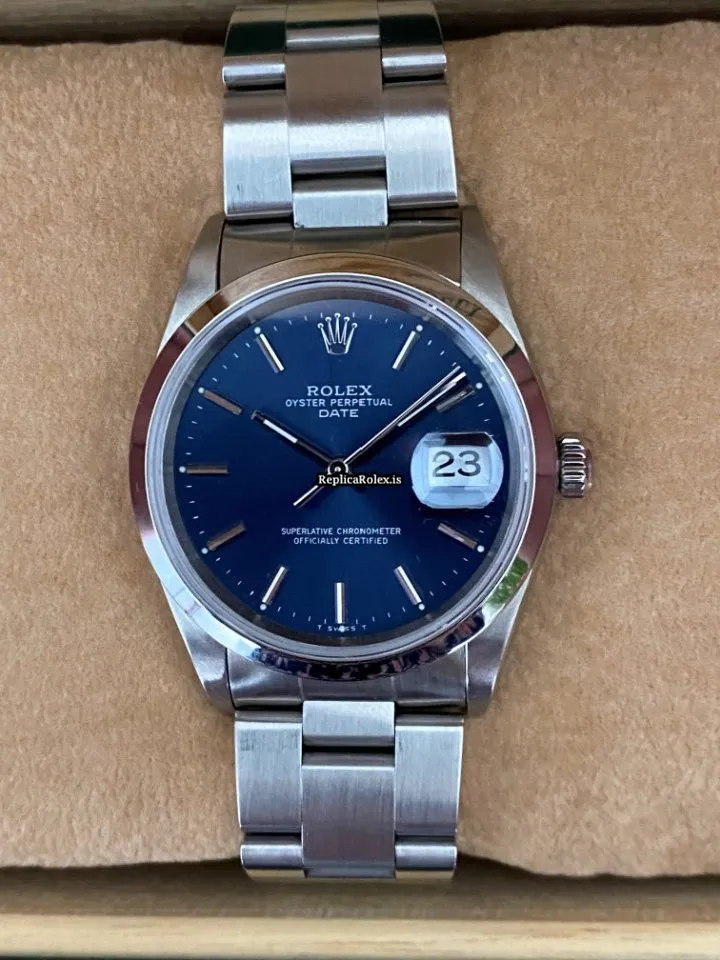 Well Made Fake Rolex Oyster Perpetual Date 15200 Automatic Movement 34mm Steel Case Mens/unisex Watch - Image 5