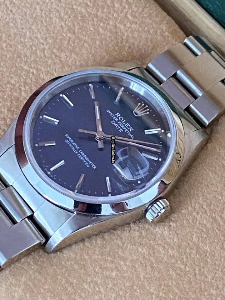 Well Made Fake Rolex Oyster Perpetual Date 15200 Automatic Movement 34mm Steel Case Mens/unisex Watch - Image 7