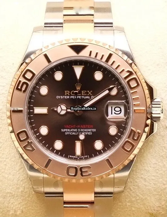 Superior Replica Rolex Yacht-master 37 268621 Automatic Movement 37mm Gold/steel Case Mens/unisex Watch