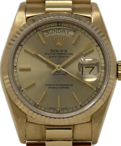 Reliable Replica Rolex Day-date 36 18038 Automatic Movement 36mm Yellow Gold Case Mens/unisex Watch