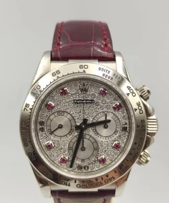 Fine Fake Rolex Daytona 16519 Caliber 4030 Automatic Movement 40mm White Gold Case Mens/unisex Watch