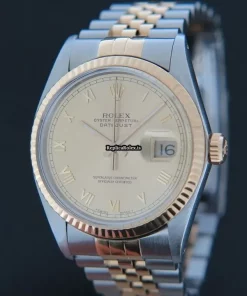 Aaa Fakes Rolex Datejust 16013 Automatic Movement 36mm Gold/steel Case Mens/unisex Watch