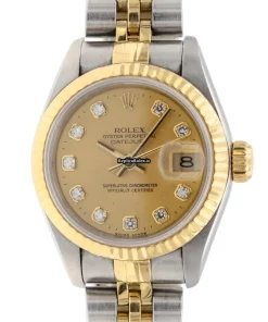 Amazing Replica Rolex Lady-datejust 69173 Caliber 2135 Automatic Movement 26mm Gold/steel Case Womens Watch