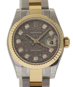 Discount Replica Rolex Lady-datejust 179173 Caliber 2235 Automatic Movement 26mm Steel Case Womens Watch