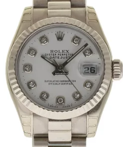 Excellent Replica Rolex Lady-datejust 179179 Caliber 2235 Automatic Movement 26mm White Gold Case Womens Watch