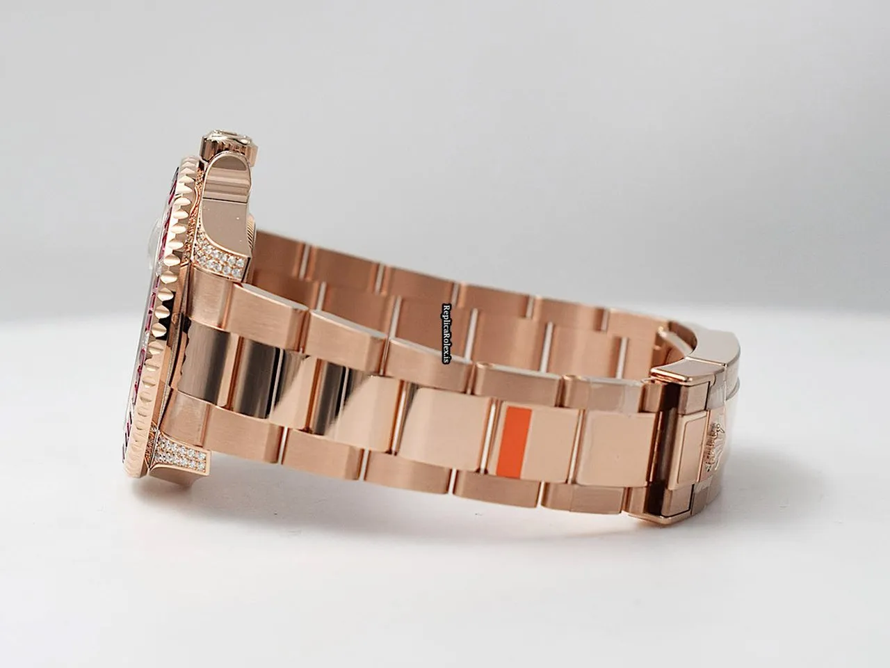 Top Fake Rolex Gmt-master II 126755saru Caliber 3186 Automatic Movement 40mm Rose Gold Case Mens/unisex Watch - Image 5