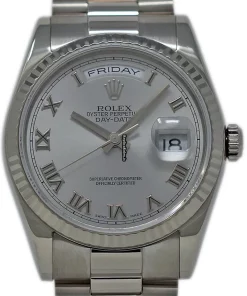 Incredible Fake Rolex Day-date 36 118239 Caliber 3155 Automatic Movement 36mm White Gold Case Mens/unisex Watch