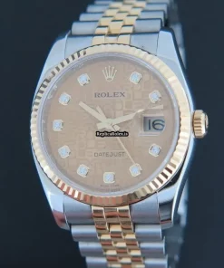 Marvellous Fake Rolex Datejust 116233 Automatic Movement 36mm Gold/steel Case Mens/unisex Watch