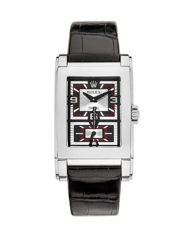 Fabulous Replica Rolex Cellini Prince Sep-43 Manual Winding Movement 47x28mm White Gold Case Mens/unisex Watch - Image 2