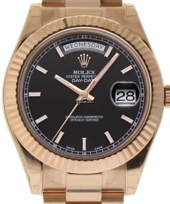 Awesome Replicas Rolex Day-date II 218235 Caliber 3156 Automatic Movement 41mm Rose Gold Case Mens/unisex Watch