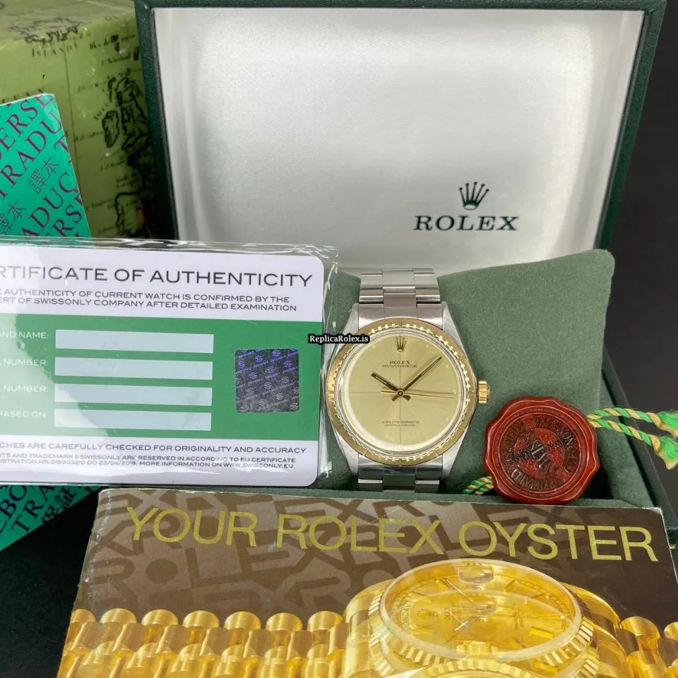 Unique Replicas Rolex Explorer 1038 Caliber 1570 Automatic Movement 34mm Gold/steel Case Mens/unisex Watch - Image 2