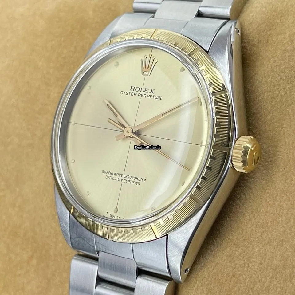 Unique Replicas Rolex Explorer 1038 Caliber 1570 Automatic Movement 34mm Gold/steel Case Mens/unisex Watch - Image 3