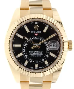 Great Replica Rolex Sky-dweller 326938 Caliber 9001 Automatic Movement 42mm Yellow Gold Case Mens/unisex Watch