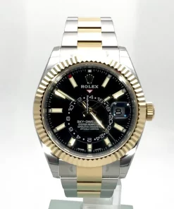 Fabulous Copies Rolex Sky-dweller 326933 Caliber 9001 Automatic Movement 42mm Gold/steel Case Mens/unisex Watch