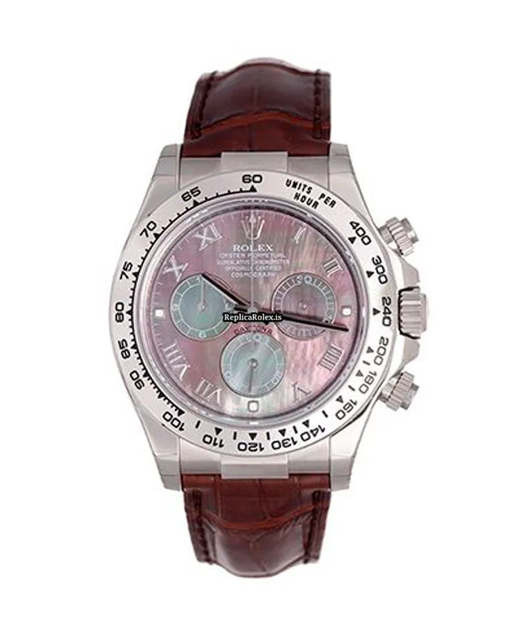 Fantastic Replica Rolex Daytona 116519 Automatic Movement 40mm White Gold Case Mens/unisex Watch - Image 2