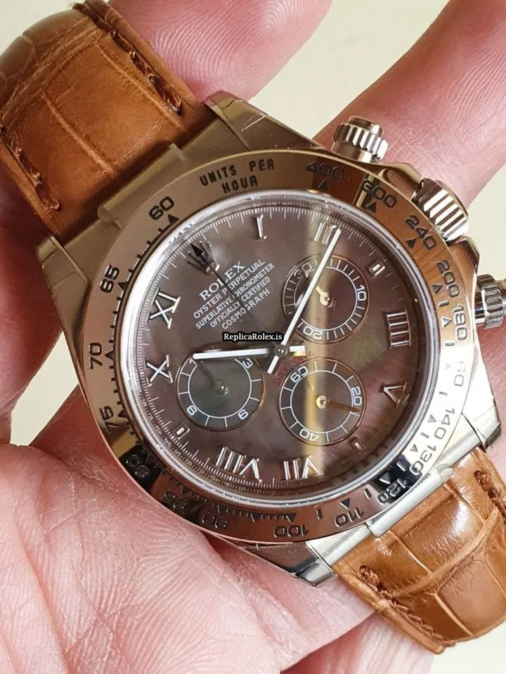 Fantastic Replica Rolex Daytona 116519 Automatic Movement 40mm White Gold Case Mens/unisex Watch - Image 3