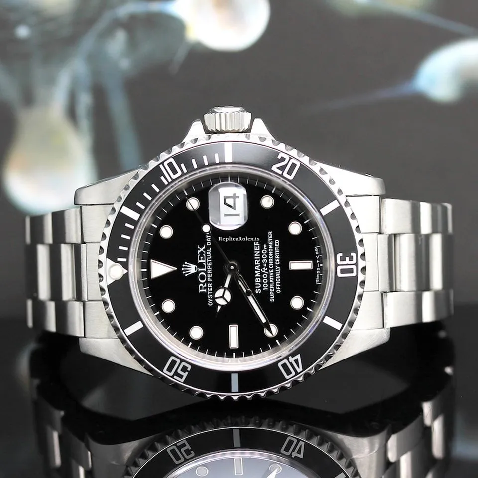Top Replica Rolex Submariner Date 16610 Caliber 3135 Automatic Movement 40mm Steel Case Mens/unisex Watch - Image 4