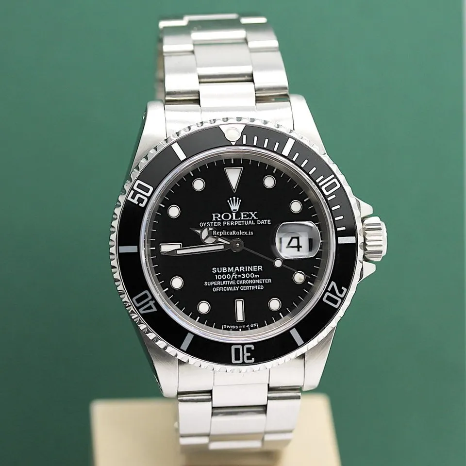 Top Replica Rolex Submariner Date 16610 Caliber 3135 Automatic Movement 40mm Steel Case Mens/unisex Watch - Image 6