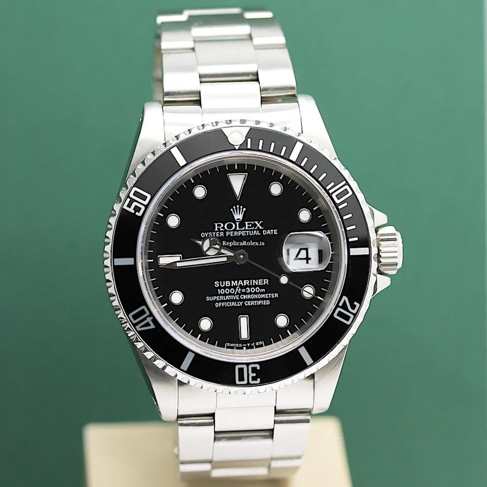 Top Replica Rolex Submariner Date 16610 Caliber 3135 Automatic Movement 40mm Steel Case Mens/unisex Watch - Image 7