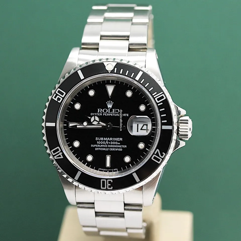 Top Replica Rolex Submariner Date 16610 Caliber 3135 Automatic Movement 40mm Steel Case Mens/unisex Watch - Image 8