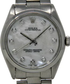 Perfect Replica Rolex Oyster Perpetual 34 1002 Automatic Movement 34mm Steel Case Womens Watch