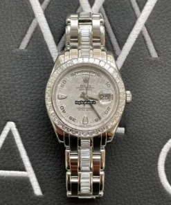 Attractive Copy Rolex Day-date 18956br Automatic Movement Platinum Case Mens/unisex Watch