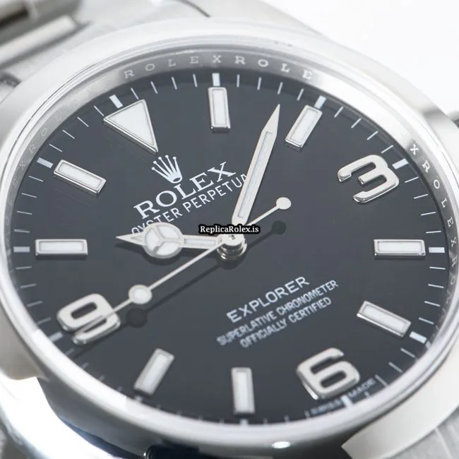 Superior Replica Rolex Explorer 214270 Caliber 3132 Automatic Movement 39mm Steel Case Mens/unisex Watch - Image 8