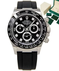 Appealing Fake Rolex Daytona 116519 Caliber 4130 Automatic Movement 40mm White Gold Case Mens/unisex Watch
