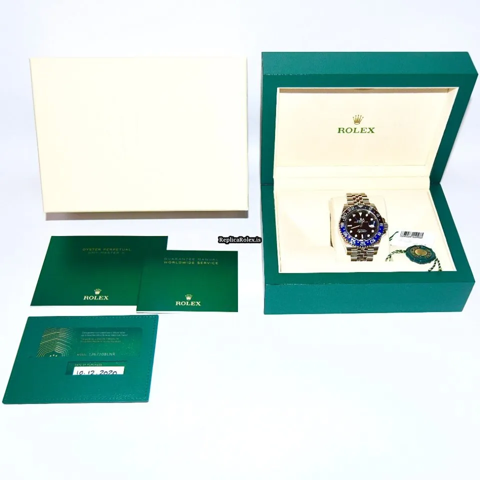 Swiss Replica Rolex Gmt-master II 126710blnr Caliber 3285 Automatic Movement 40mm Steel Case Mens/unisex Watch - Image 5