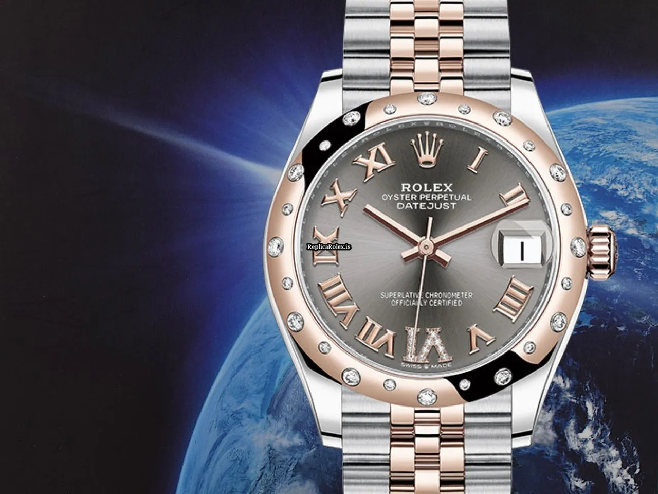 1:1 Fake Rolex Datejust 278341rbr Caliber 2236 Automatic Movement 31mm Gold/steel Case Womens Watch