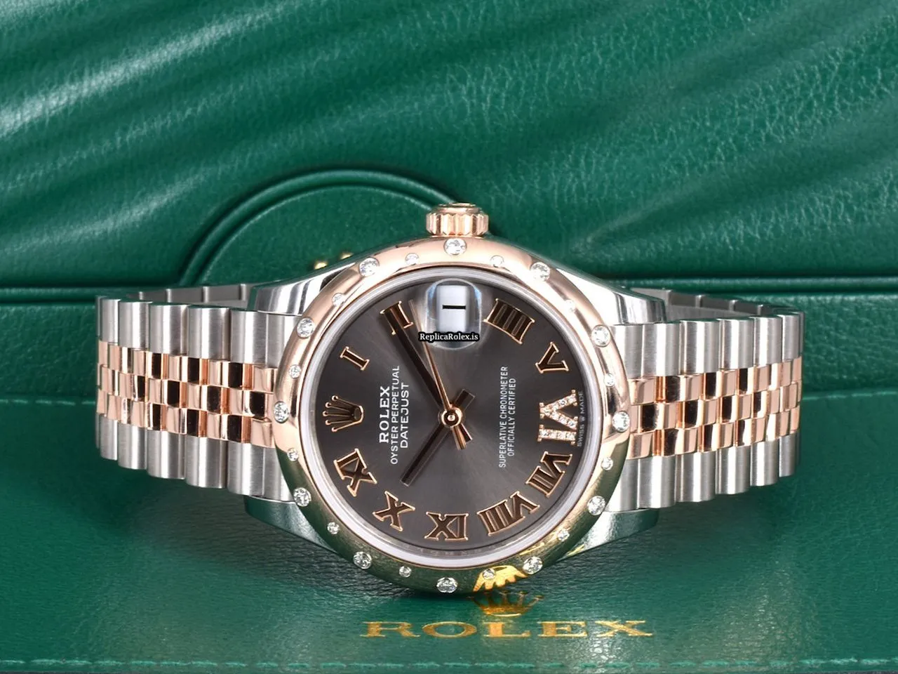 1:1 Fake Rolex Datejust 278341rbr Caliber 2236 Automatic Movement 31mm Gold/steel Case Womens Watch - Image 2