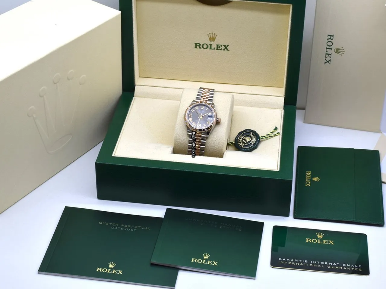 1:1 Fake Rolex Datejust 278341rbr Caliber 2236 Automatic Movement 31mm Gold/steel Case Womens Watch - Image 9