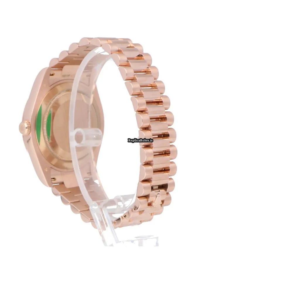 Special Replica Rolex Day-date II 218235 Automatic Movement 41mm Rose Gold Case Mens/unisex Watch - Image 4
