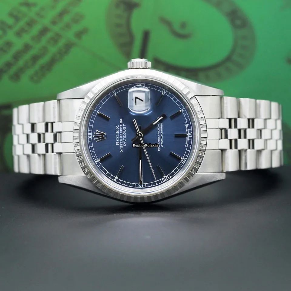 Inexpensive Fake Rolex Datejust 16220 Caliber 3135 Automatic Movement 36x44mm Steel Case Mens/unisex Watch - Image 2