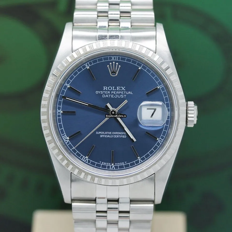 Inexpensive Fake Rolex Datejust 16220 Caliber 3135 Automatic Movement 36x44mm Steel Case Mens/unisex Watch - Image 3
