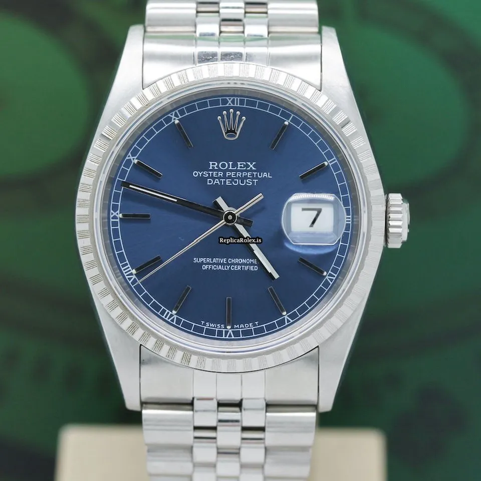 Inexpensive Fake Rolex Datejust 16220 Caliber 3135 Automatic Movement 36x44mm Steel Case Mens/unisex Watch - Image 4