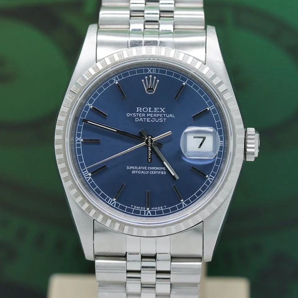 Inexpensive Fake Rolex Datejust 16220 Caliber 3135 Automatic Movement 36x44mm Steel Case Mens/unisex Watch - Image 5