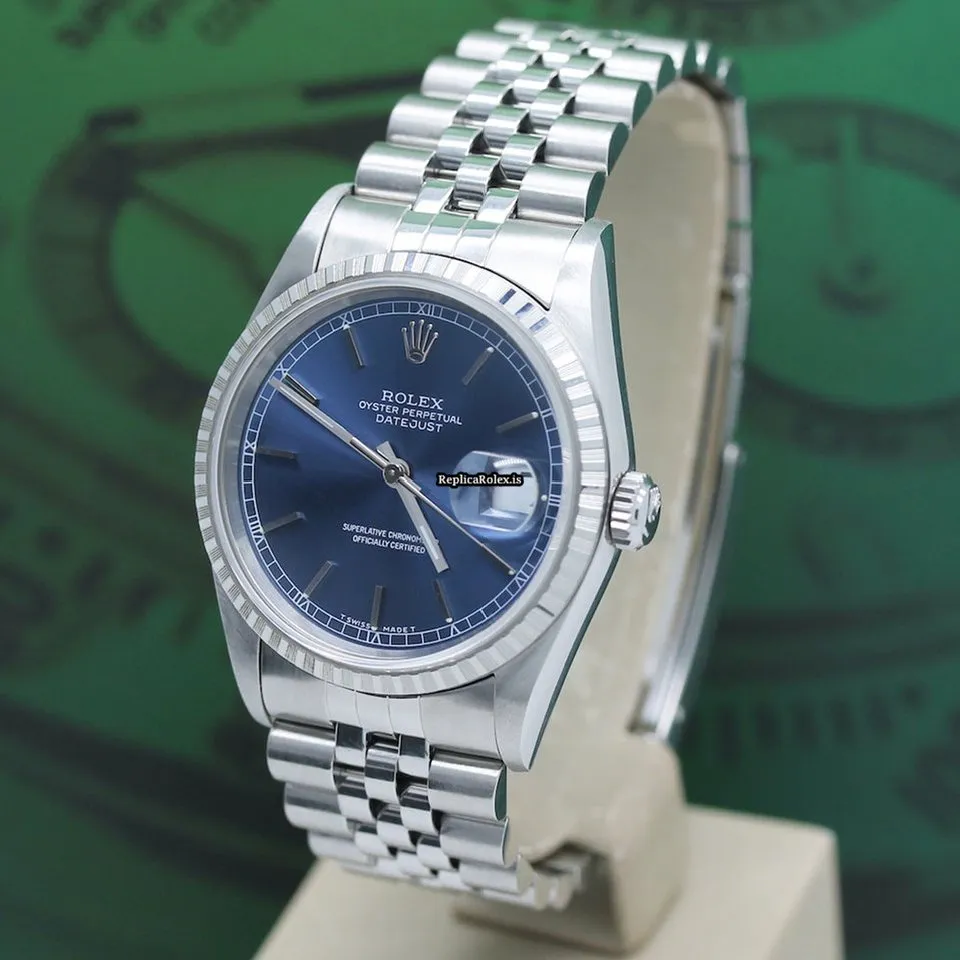 Inexpensive Fake Rolex Datejust 16220 Caliber 3135 Automatic Movement 36x44mm Steel Case Mens/unisex Watch - Image 8