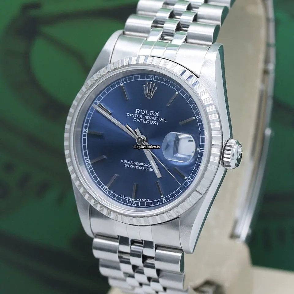 Inexpensive Fake Rolex Datejust 16220 Caliber 3135 Automatic Movement 36x44mm Steel Case Mens/unisex Watch - Image 9