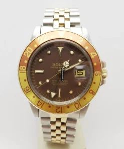 Wonderful Clone Rolex Gmt-master 1675 Caliber 1570 Automatic Movement 40mm Gold/steel Case Mens/unisex Watch