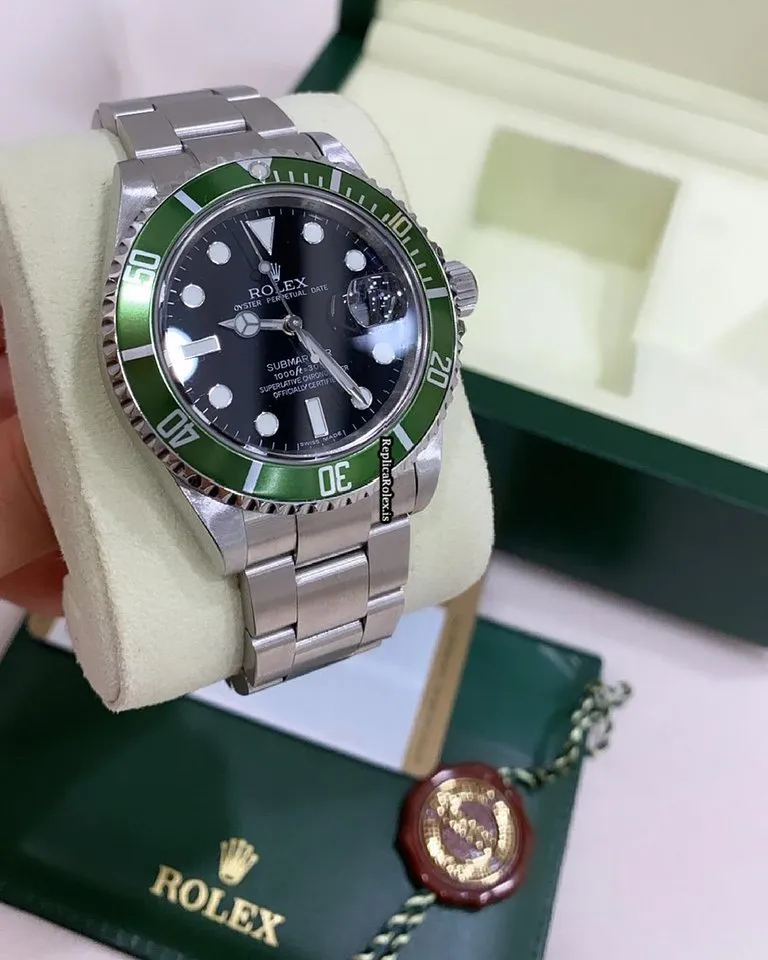 Amazing Fake Rolex Submariner Date 16610lv Caliber 3135 Automatic Movement 40mm Steel Case Mens/unisex Watch - Image 5