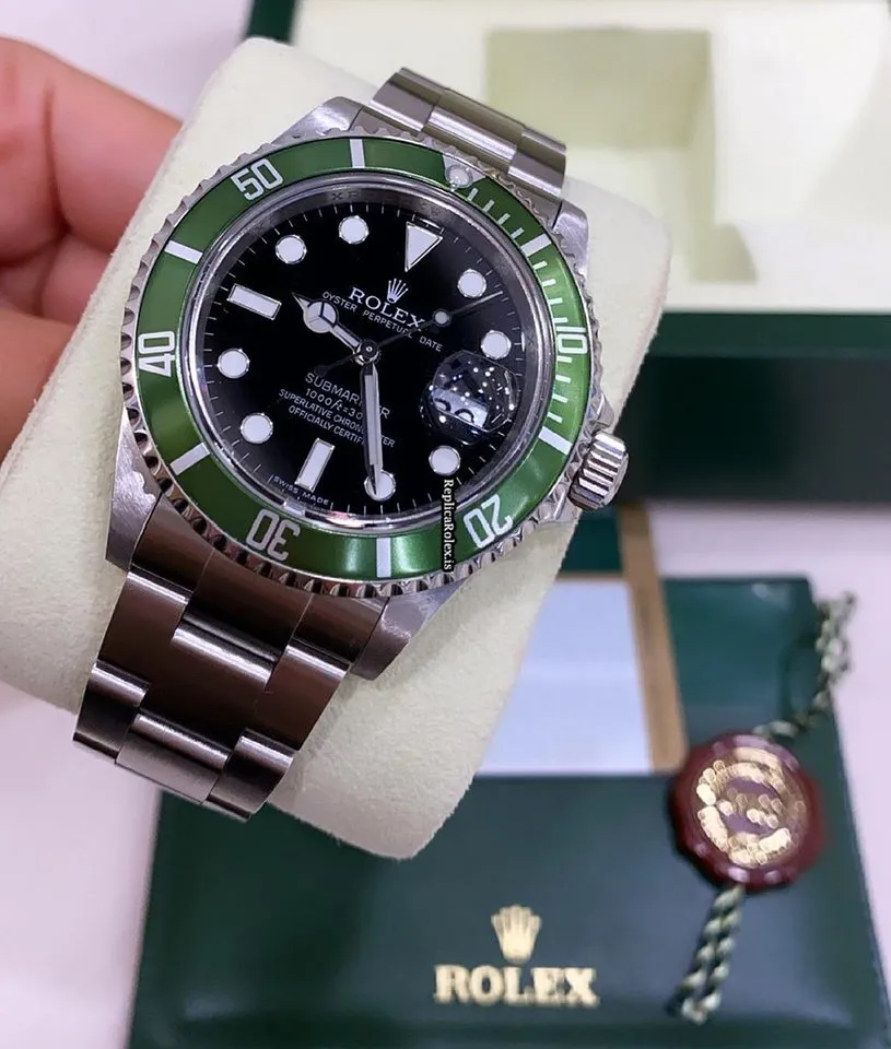 Amazing Fake Rolex Submariner Date 16610lv Caliber 3135 Automatic Movement 40mm Steel Case Mens/unisex Watch - Image 7