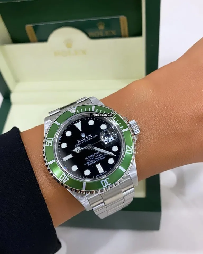 Amazing Fake Rolex Submariner Date 16610lv Caliber 3135 Automatic Movement 40mm Steel Case Mens/unisex Watch - Image 9