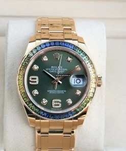 Fantastic Replica Rolex Pearlmaster 86348sablv Caliber 3235 Automatic Movement 39mm Yellow Gold Case Mens/unisex Watch