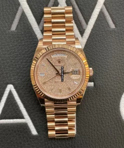 Fabulous Replica Rolex Day-date 40 228345 Caliber 3255 Automatic Movement 40mm Rose Gold Case Mens/unisex Watch