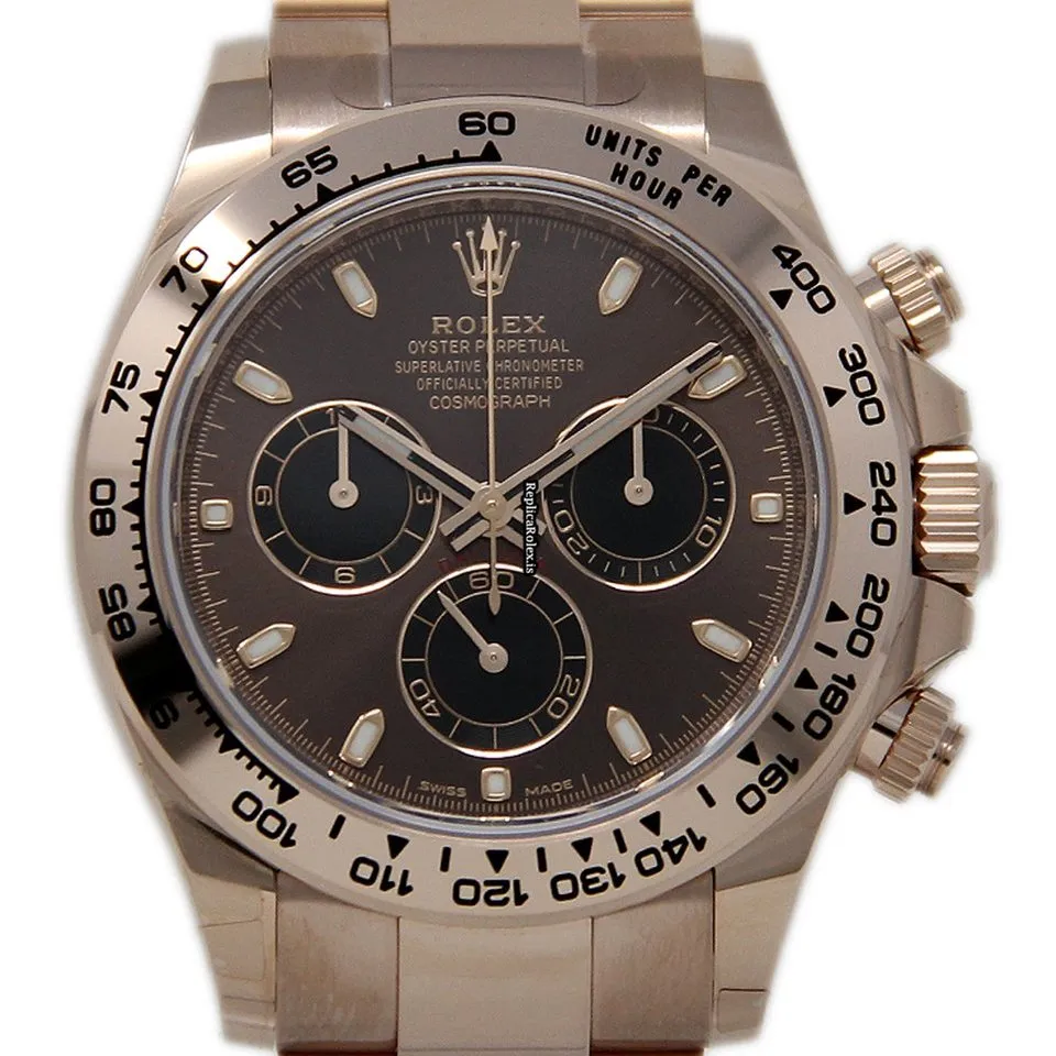Neat Replica Rolex Daytona 116505 Automatic Movement 40mm Rose Gold Case Mens/unisex Watch