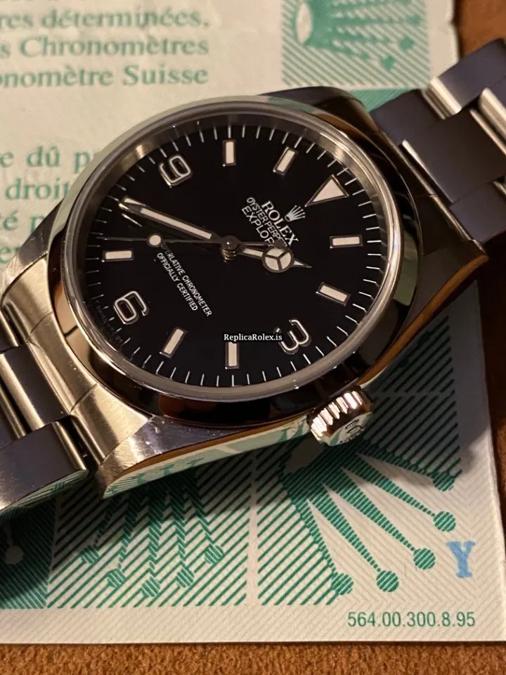 Marvellous Replica Rolex Explorer 14270 Caliber 3000 Automatic Movement 36x43mm Steel Case Mens/unisex Watch - Image 13