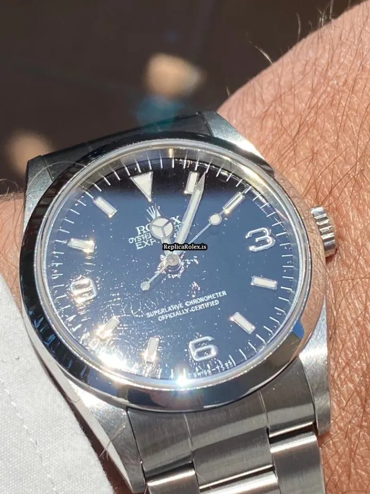 Marvellous Replica Rolex Explorer 14270 Caliber 3000 Automatic Movement 36x43mm Steel Case Mens/unisex Watch - Image 15